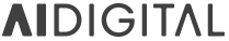 Ai digital grayscale logo